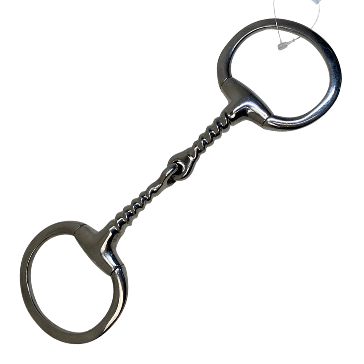 Eggbutt Corkscrew Snaffle in Stainess Steel