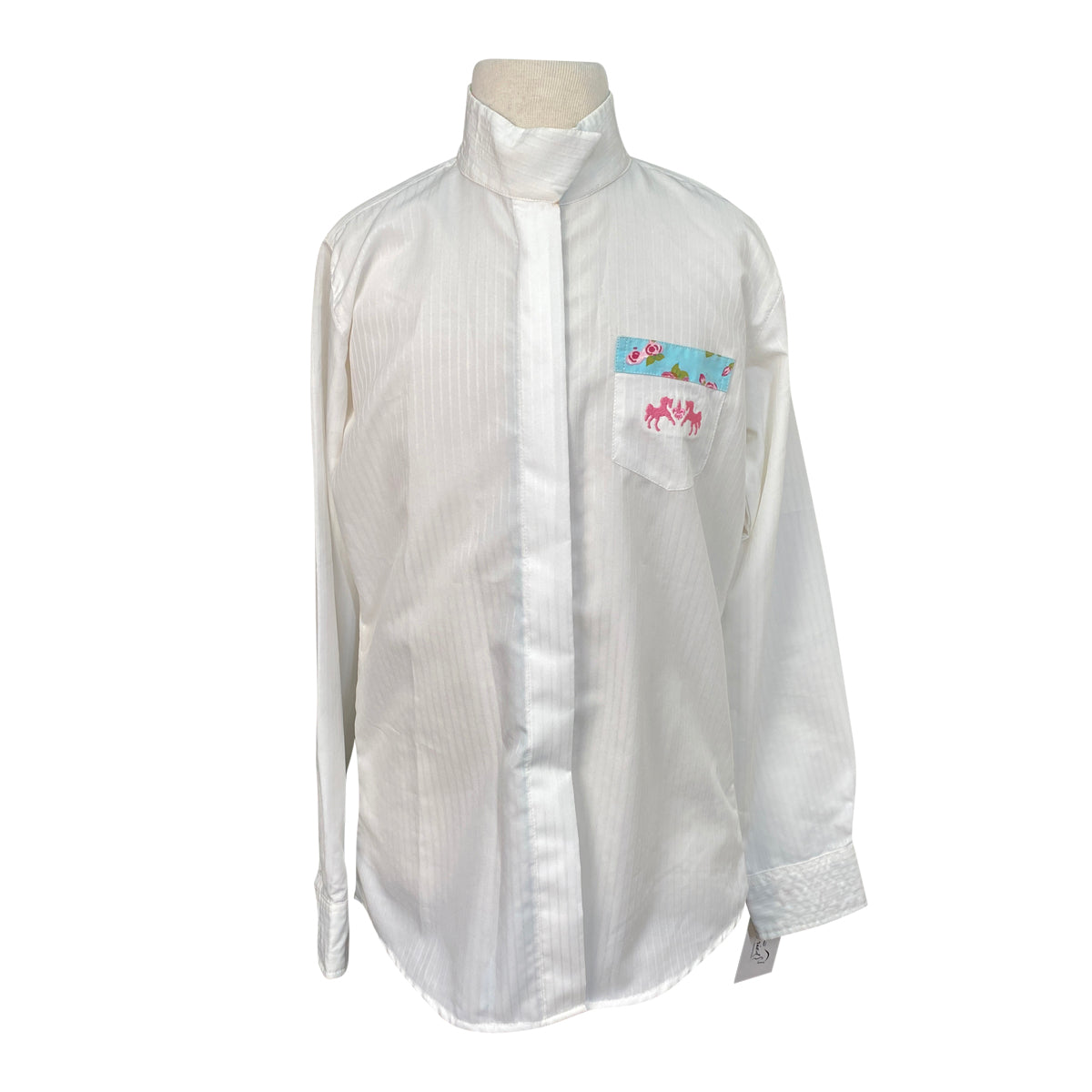 Equine Couture Bindia Show Shirt in White/Floral