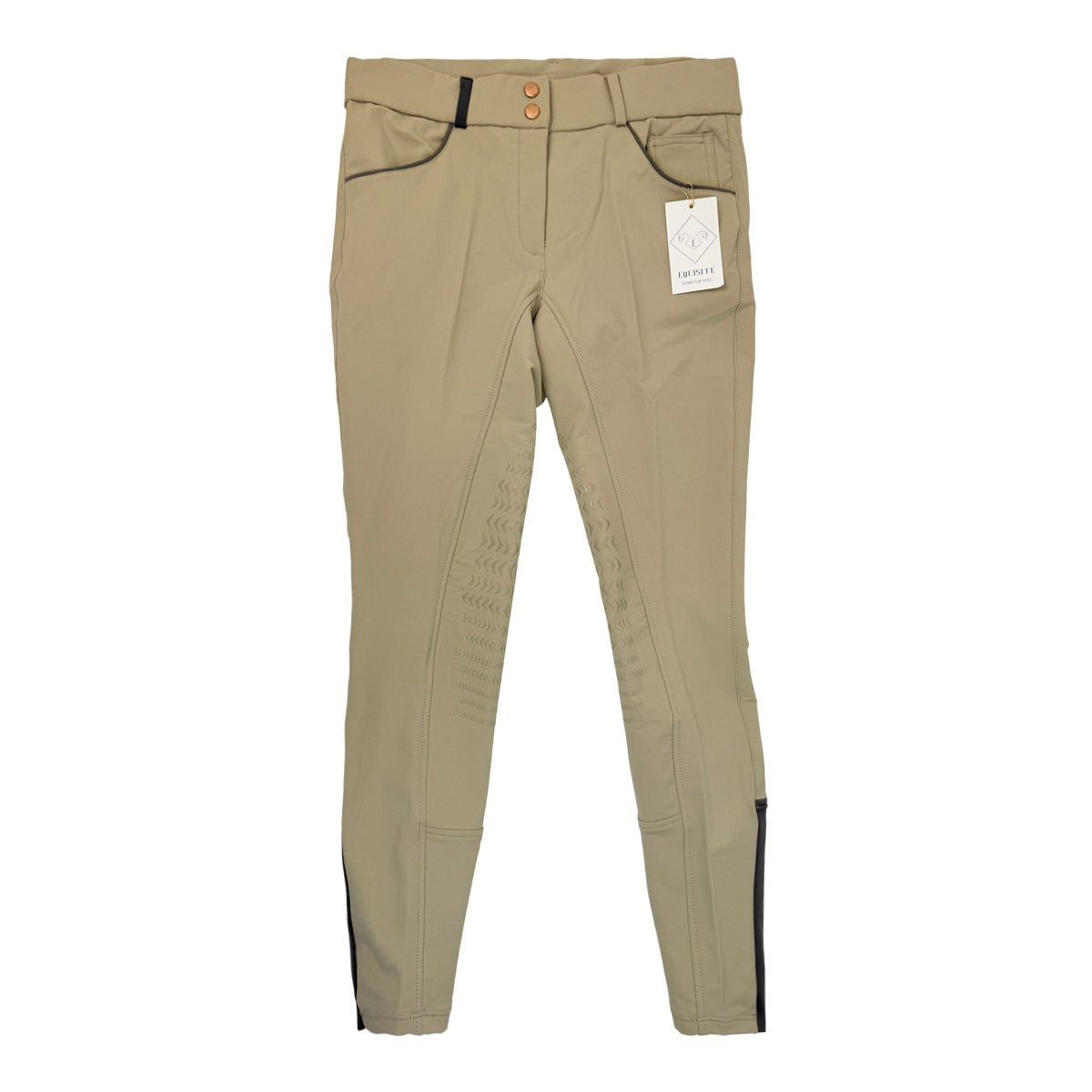 Equisite 'Lucille' Extended Leg Breeches in Tan