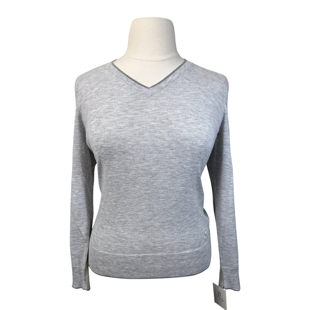 RJ Classics 'Natalie' V-Neck Sweater in Grey