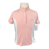 Equine Couture 'Cara' Short Sleeve Shirt in Baby Pink - Children's Small