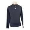 Cavalleria Toscana Kids Long Sleeve Competition Shirt in Navy