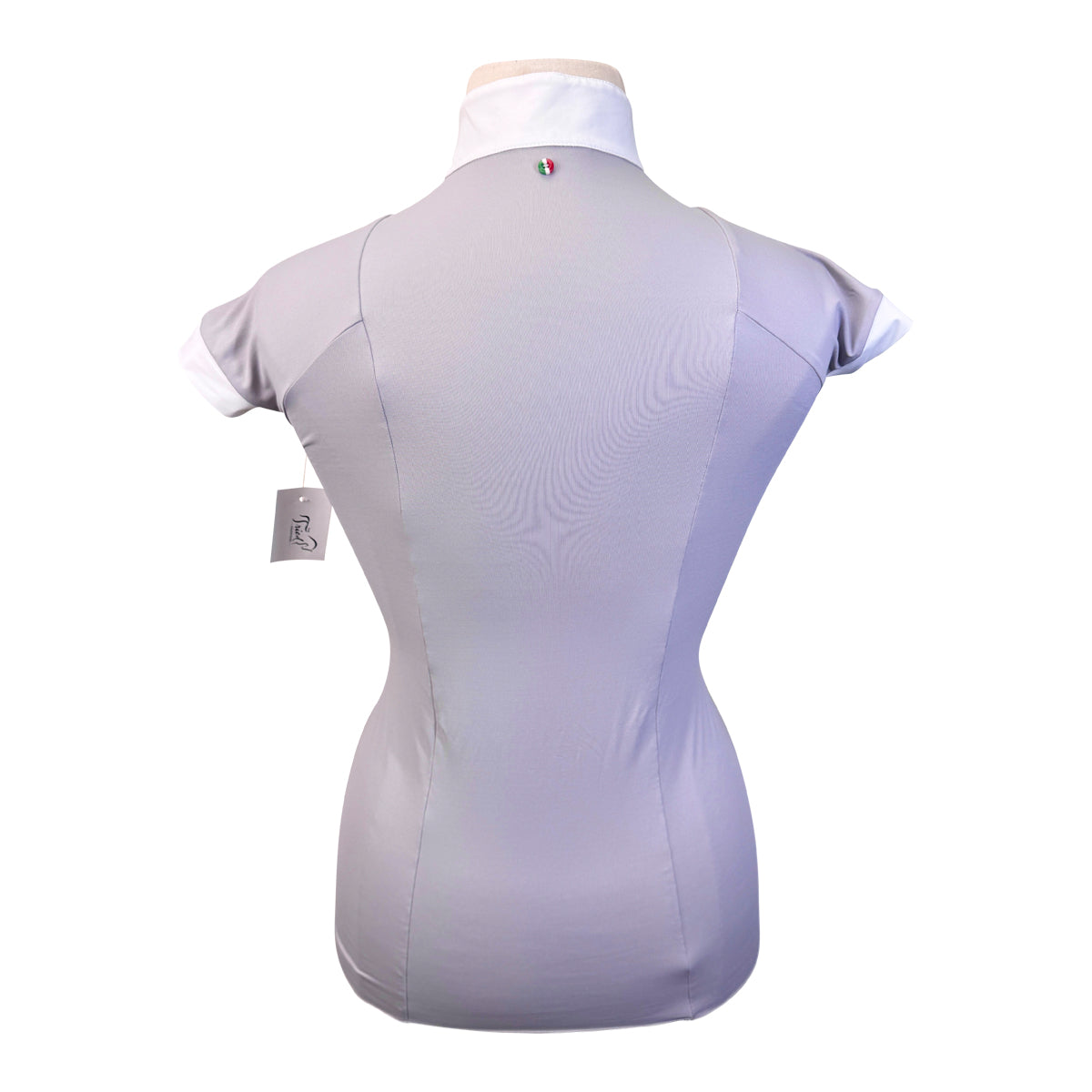 IN PERSON ONLY: For Horses 'Aria' Technical Show Shirt in Grey - Women's XL