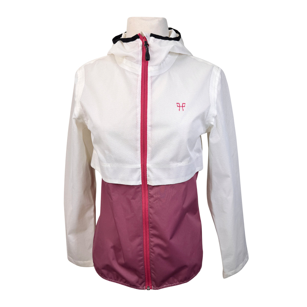 Horse Pilot Rainfree Jacket in White/Pink