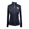 Noel Asmar 1/4 Button Up Shirt in Black
