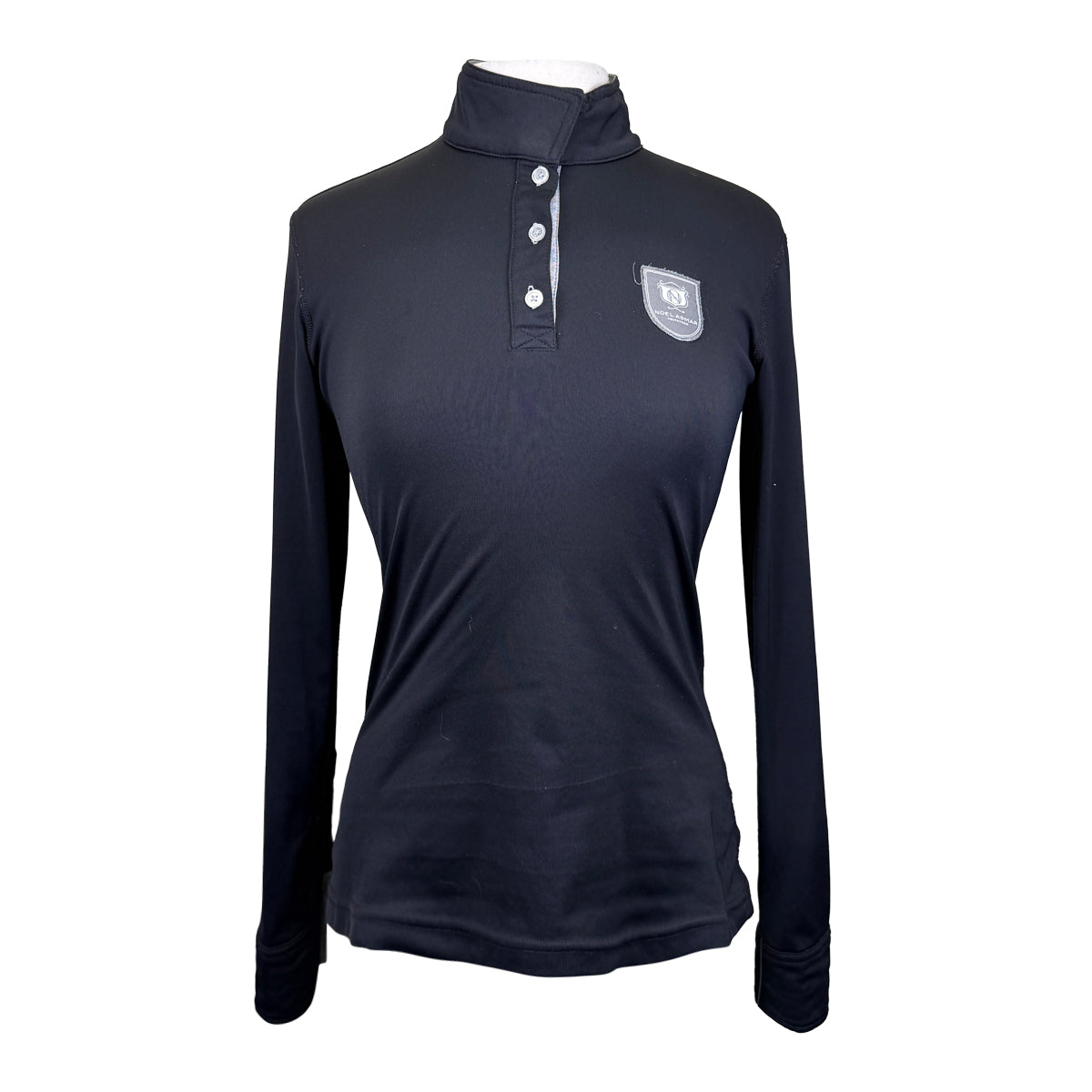 Noel Asmar 1/4 Button Up Shirt in Black