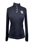 Noel Asmar 1/4 Button Up Shirt in Black