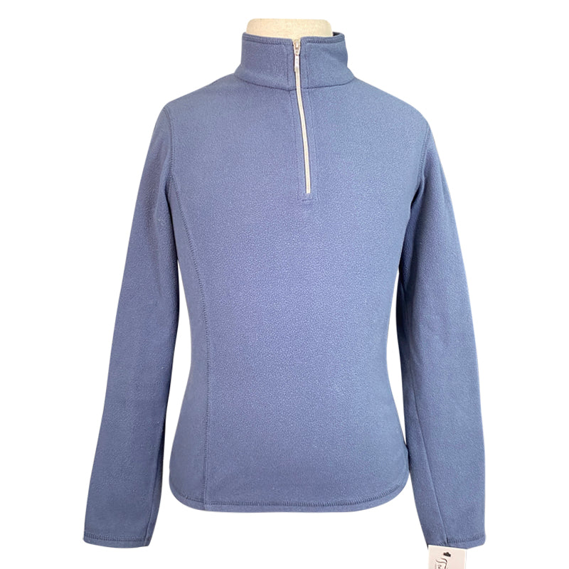 Dover Saddlery 'Riding Sport' Essential Fleece Quarter Zip in French Blue