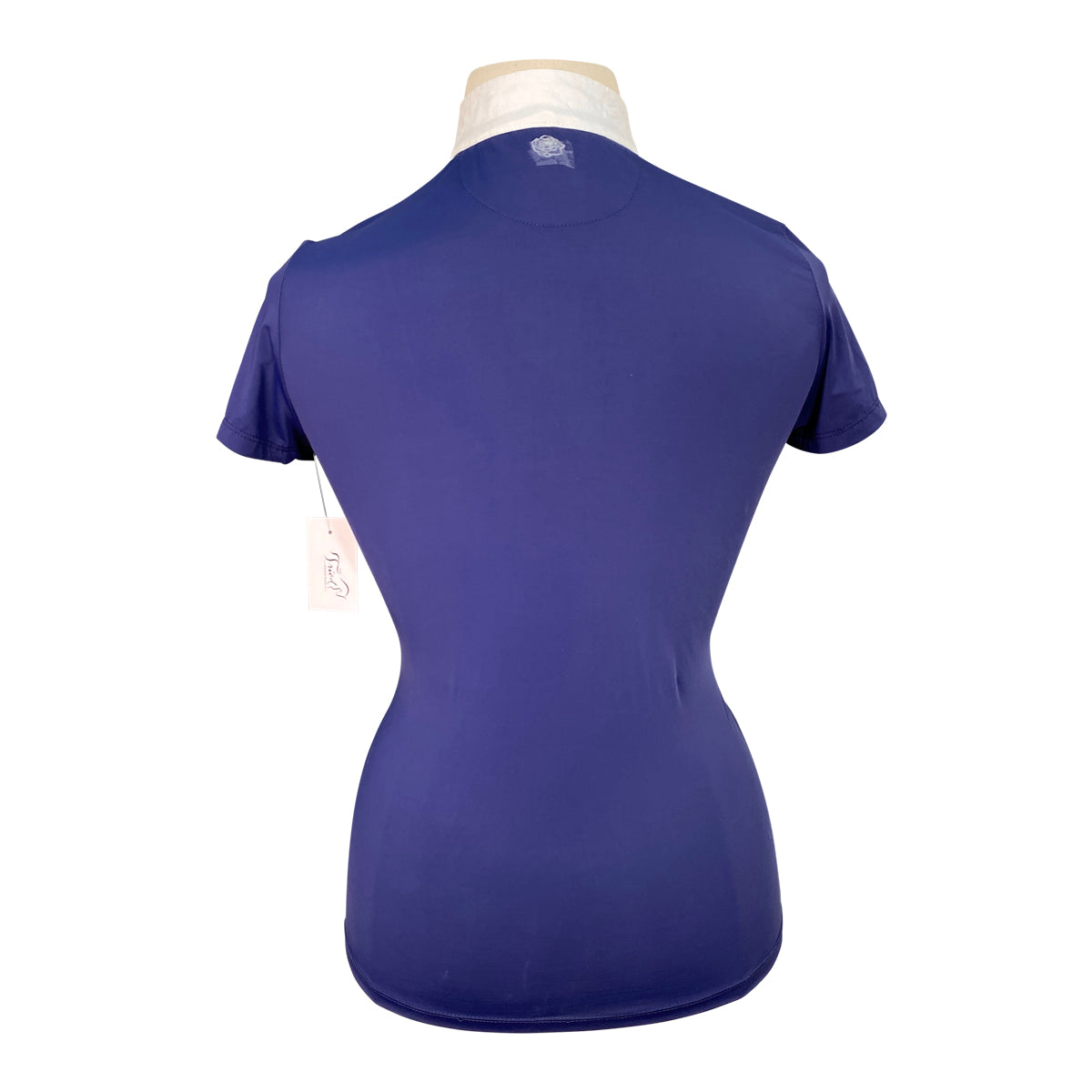 Hannah Childs 'Lauryn' Short Sleeve Show Shirt in Navy