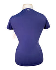 Hannah Childs 'Lauryn' Short Sleeve Show Shirt in Navy