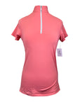Tailored Sportsman Short Sleeve Ice Fil Shirt in Neon Pink