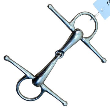 Full Cheek Hollow Mouth Snaffle Bit in Stainless Steel