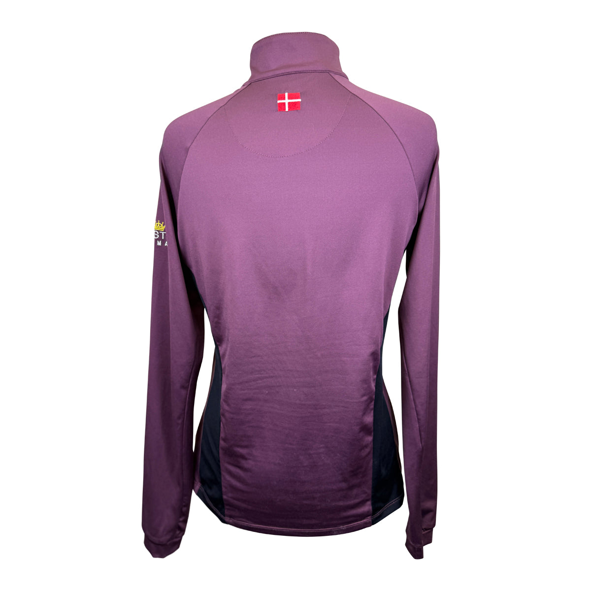 Kastel Denmark 1/4 Zip Shirt in Merlot/Black