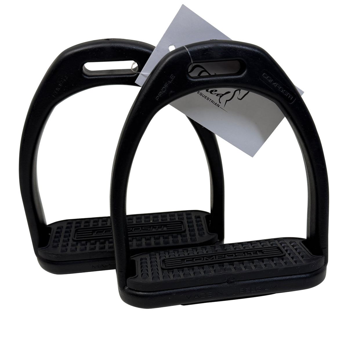 Compositi Premium Stirrups in Black - 4 3/4&quot;