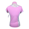 Dapple Bay 'Grace' SS 1/4 Zip Shirt in Pink/Dragonfly Meadow