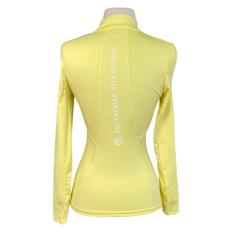 Back of Equestrian Stockholm 'Vision' Top in Lemon