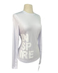 Front of Asmar Equestrian 'Inspire' Tee in Off-White - Women's XS