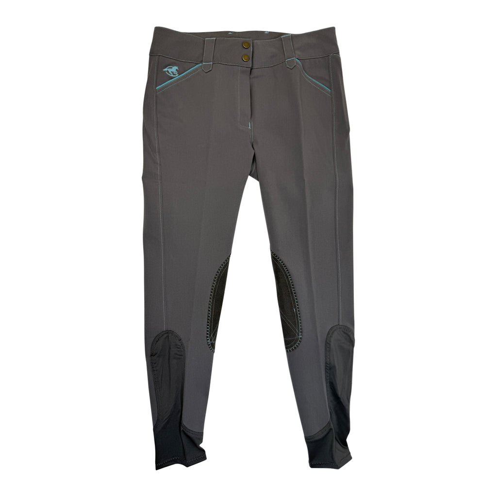 SmartPak Piper Breeches in Grey/Turquoise