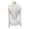 Back of Asmar Equestrian 'Inspire' Tee in Off-White - Women's XS