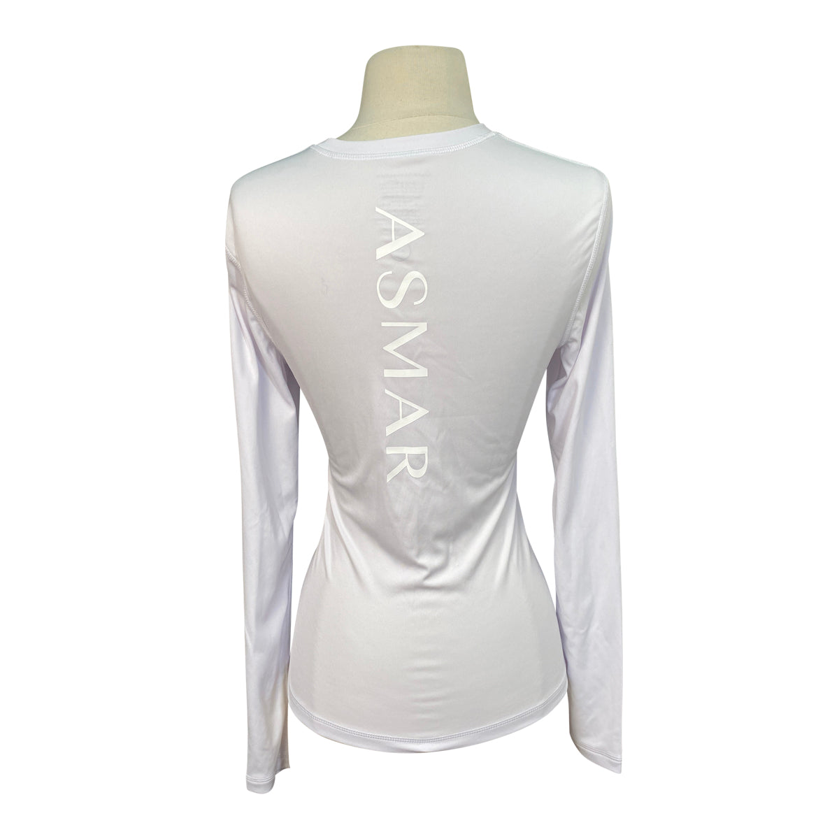 Back of Asmar Equestrian 'Inspire' Tee in Off-White - Women's XS