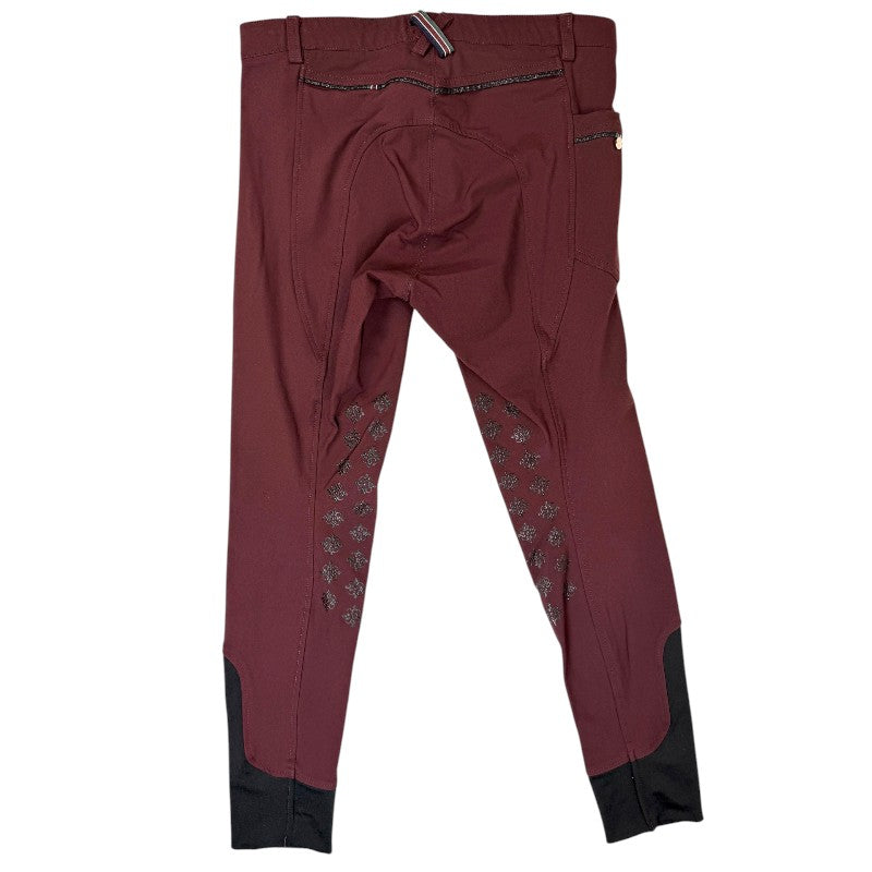 Espoir 'Inspire' Bamboo Knee Patch Breeches in Burgundy