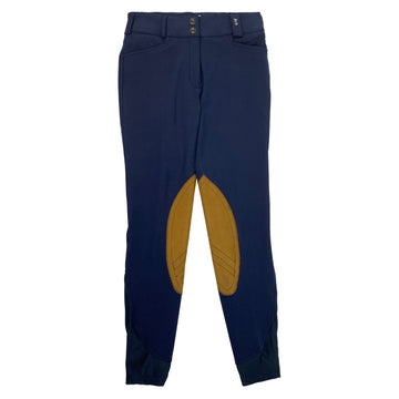 Tredstep Solo Knee Patch Breeches in Navy