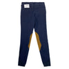 Back of Tredstep Solo Knee Patch Breeches in Navy