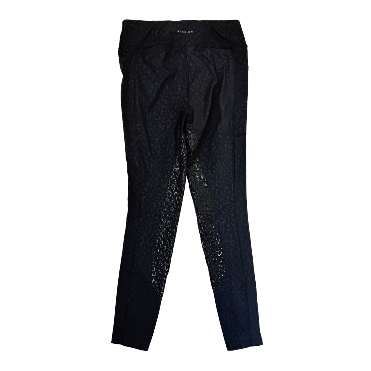 Aubrion 'Non-Stop' Riding Tights in Black Cheetah