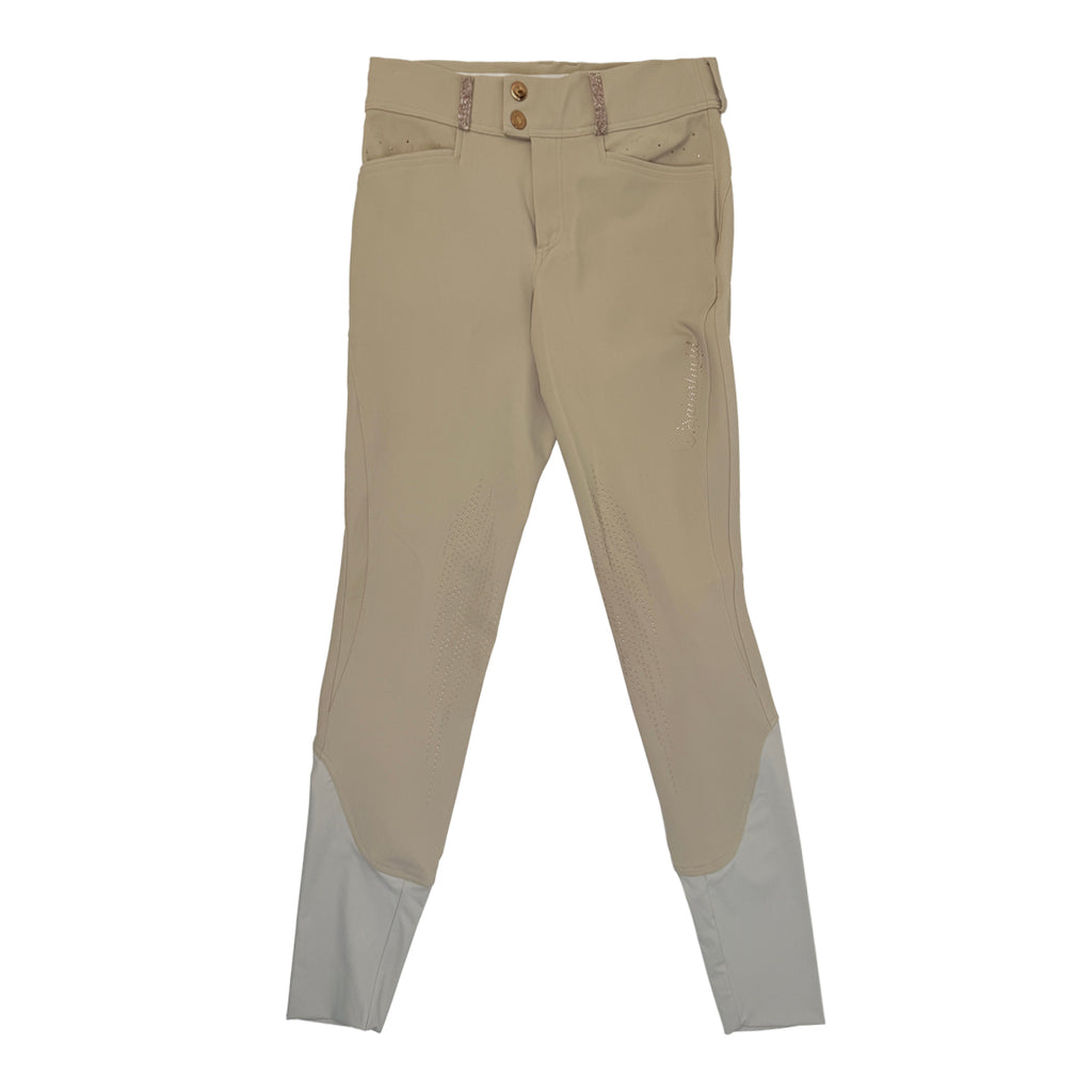 Samshield Crystal Knee Patch Breeches in Tan