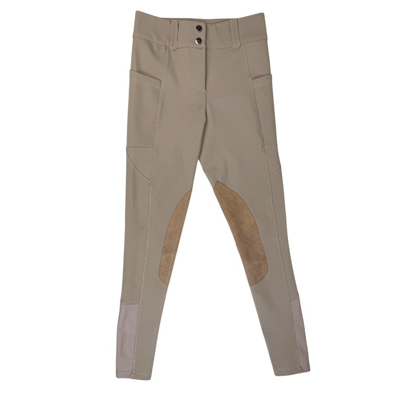 Free Ride Equestrian 'Pro' Knee Patch Breech in Tan