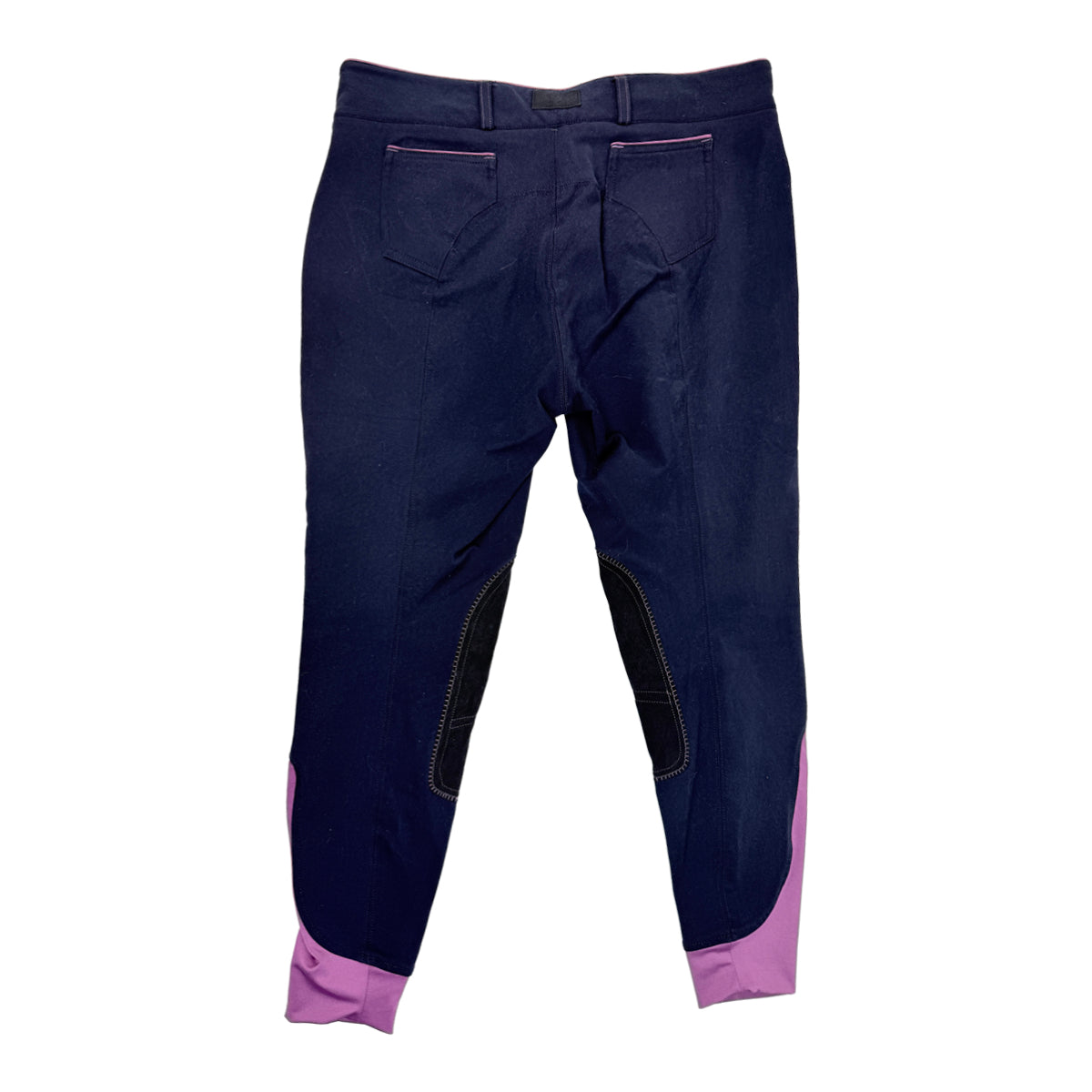 Dover Saddlery Wellesley Classic Piped Knee-Patch Breech in Navy