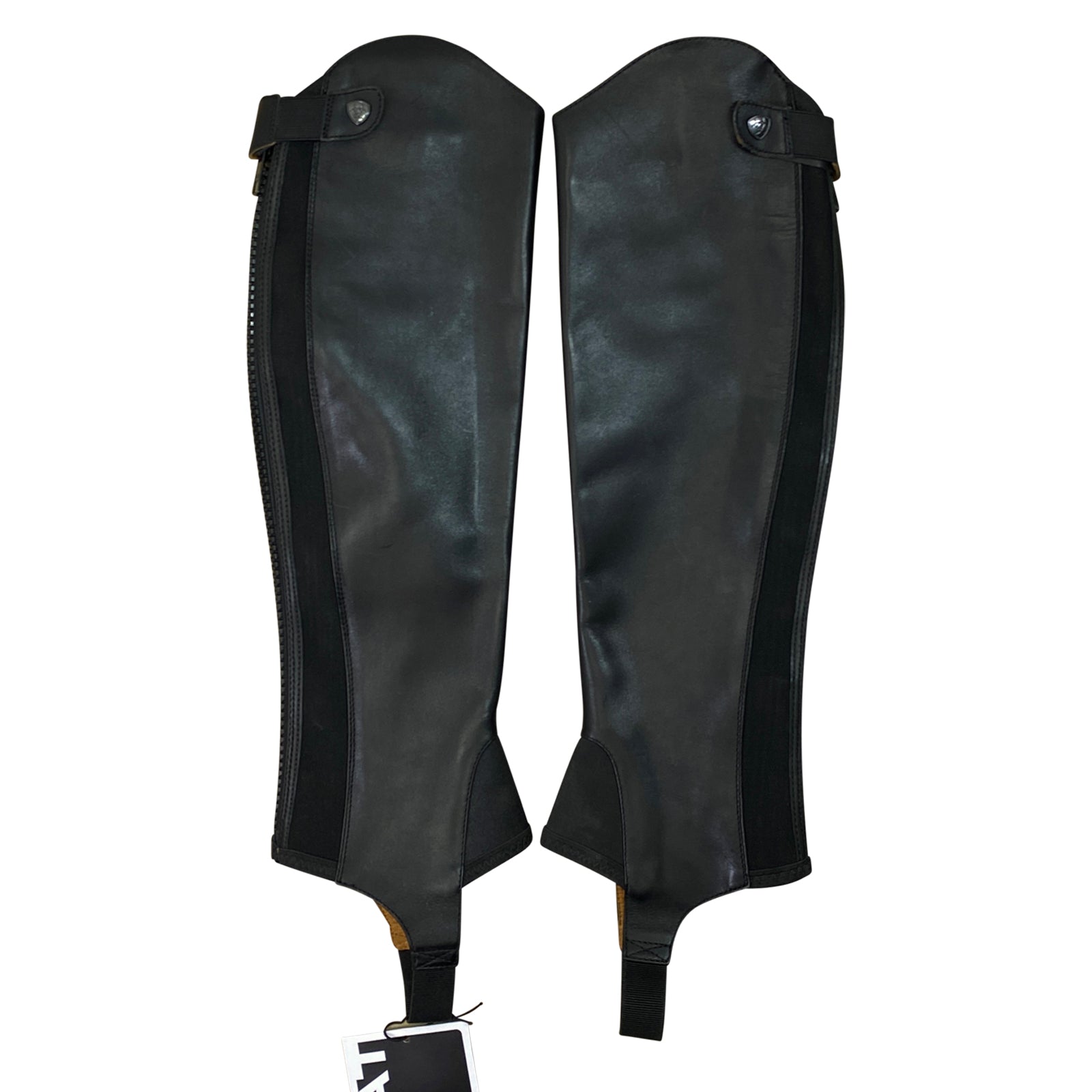 Ariat Close Contour Half Chap in Black - Women's Small