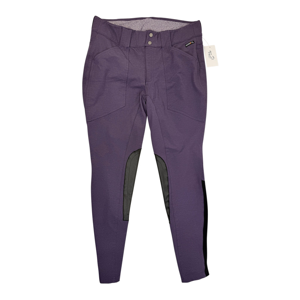 Kerrits Winter Knee Patch Breeches in Purple