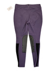 Kerrits Winter Knee Patch Breeches in Purple