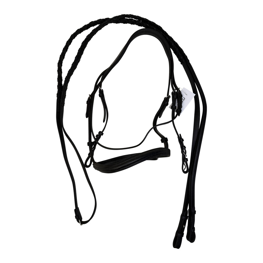 Bobby's Signature Series Monocrown Snaffle Bridle in Black