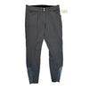 SmartPak 'Piper' Knit Mid-Rise Knee Patch Breeches in Grey