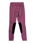 Kerrits Kids Performance Knee Patch Pocket Tights in Magenta Horses