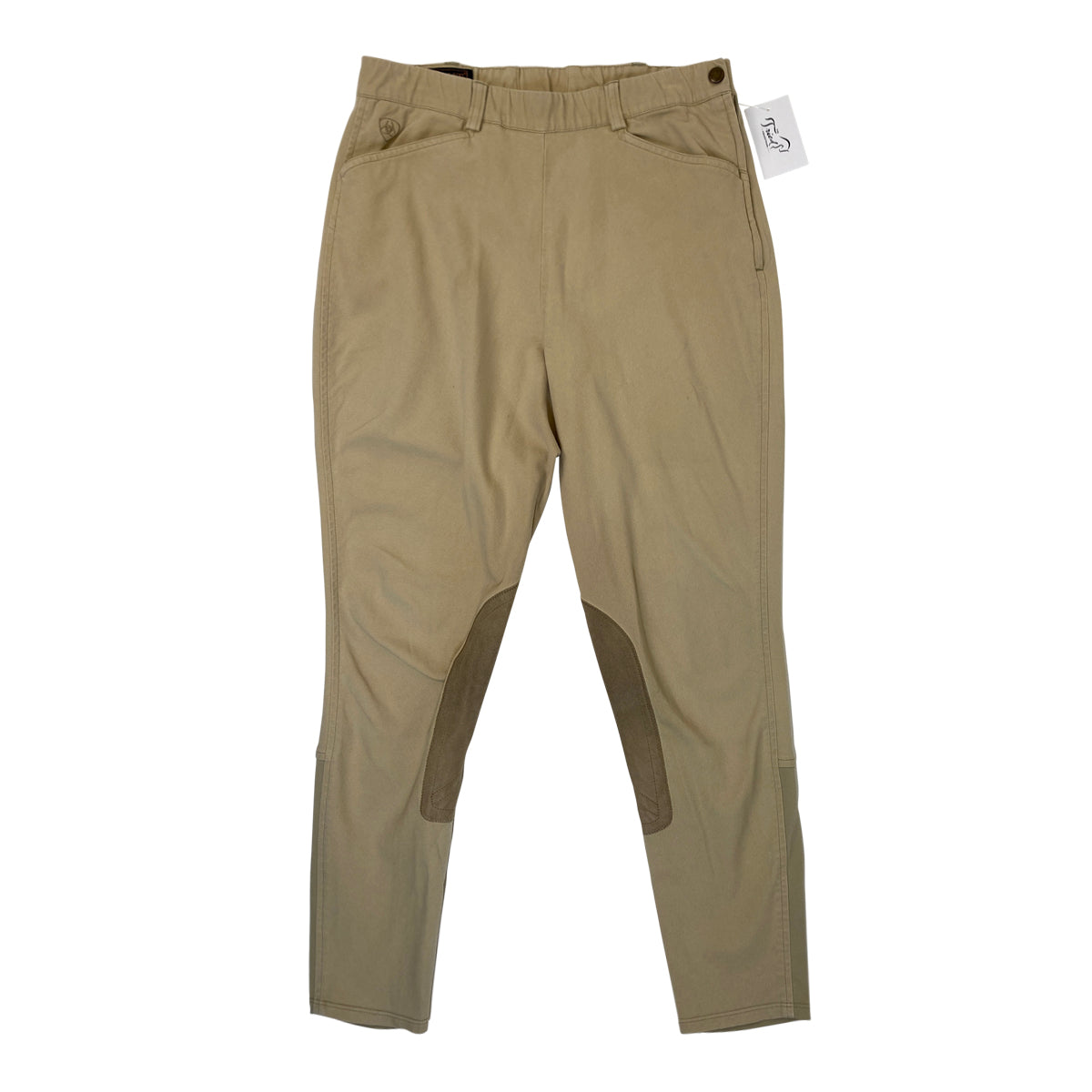 Ariat 'All Circuit' Side Zip Breeches in Tan