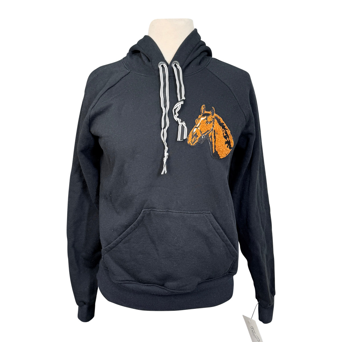 Milton Menasco Stymie Chenille Patch Hoodie in Black - Women's Medium