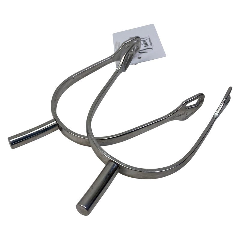 Stubben Offset Prince of Wales Spurs in Stainless Steel 