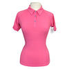 Noble Outfitters 'Miley' Polo Shirt in Bright Pink
