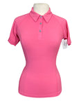Noble Outfitters 'Miley' Polo Shirt in Bright Pink
