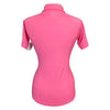 Noble Outfitters 'Miley' Polo Shirt in Bright Pink