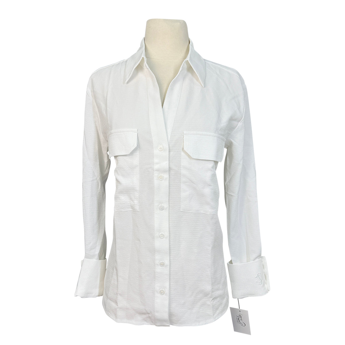 Solid Citizen 'Jessica' Button Down Long Sleeve Shirt in White