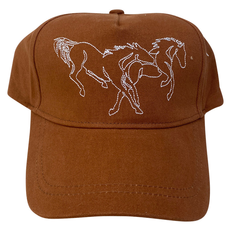 Spiced Equestrian 'Strung Out' Ringside Hat in Rust