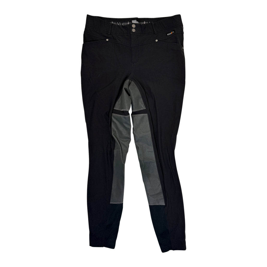 Kerrits 'Crossover' Full Seat Breeches in Black