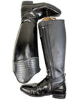 DeNiro Tiziano Dressage Boots in Black/Croc Rhinestones
