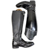 DeNiro Tiziano Dressage Boots in Black/Croc Rhinestones