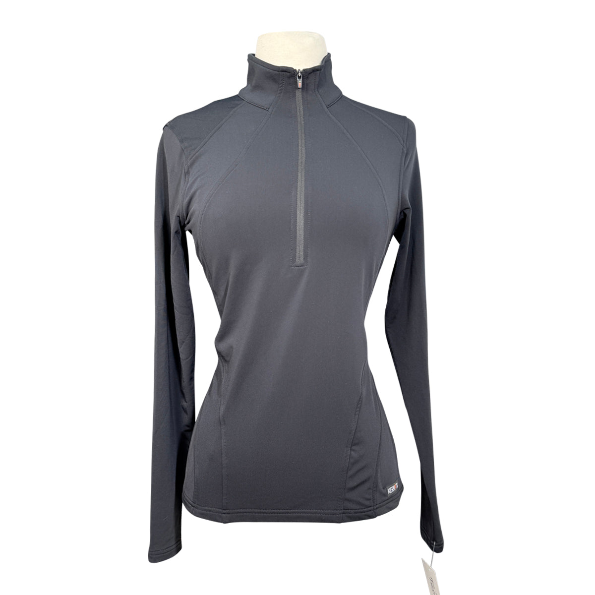 Kerrits 'In Stride' Fleece Tech Top in Black