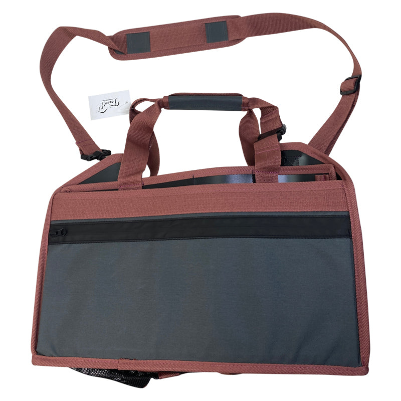 Lettia Collection Large Soft Grooming Tote in Grey/Rose
